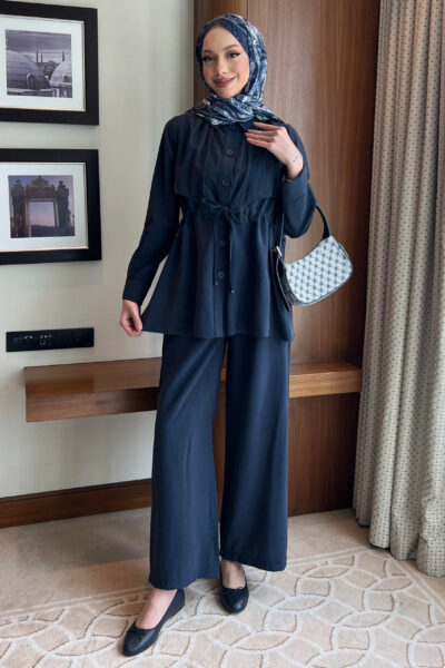 طقم صيفي طقم أليرلي مودال كحلي