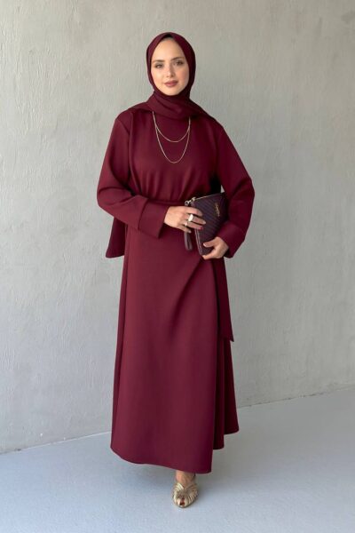 طقم تنورة أويشو مميز | بوردو