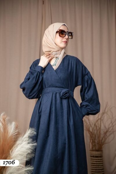 فستان سحر – فستان شمواه بتصميم أنيق | كحلي