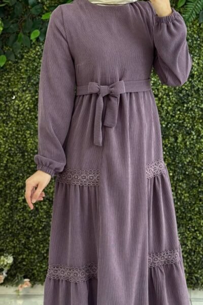 فستان نسمة مع لمسة الدانتيل الناعمة | نهدي