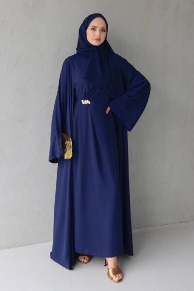 عباية قطعتين بلمسة ذهبية | أزرق