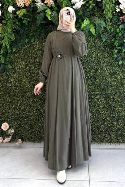 فستان وهج مع وردة | زيتي