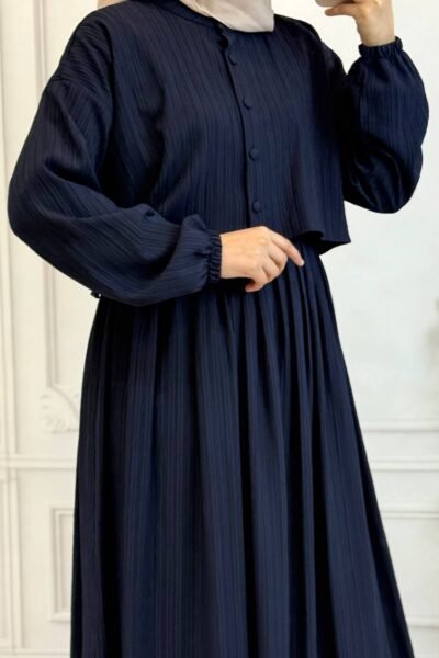 فستان أثير قطعتين | كحلي