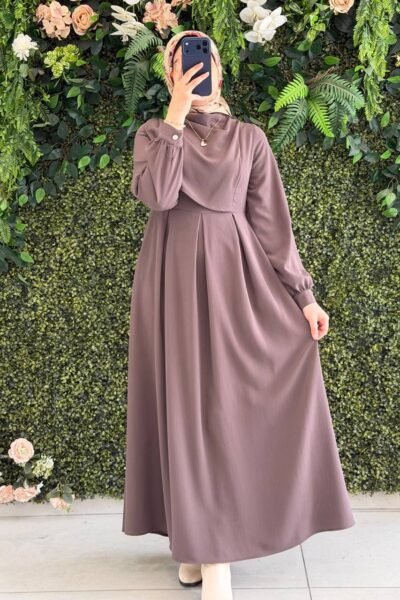 فستان ميس بتصميم محتشم ومميز | زهري نود