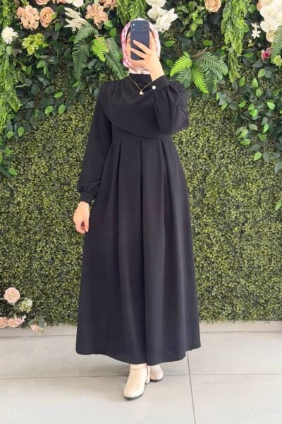 فستان ميس بتصميم محتشم ومميز | أسود