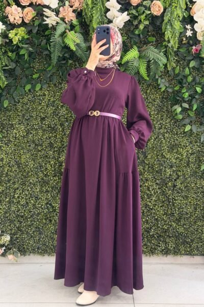 فستان رماح أسترا أنيق | بنفسجي