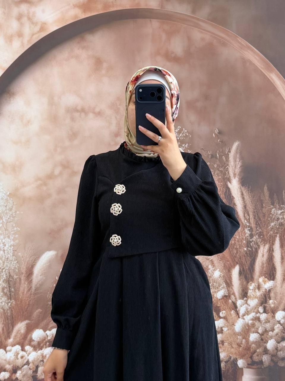 فستان شذى | أسود - الصورة 2