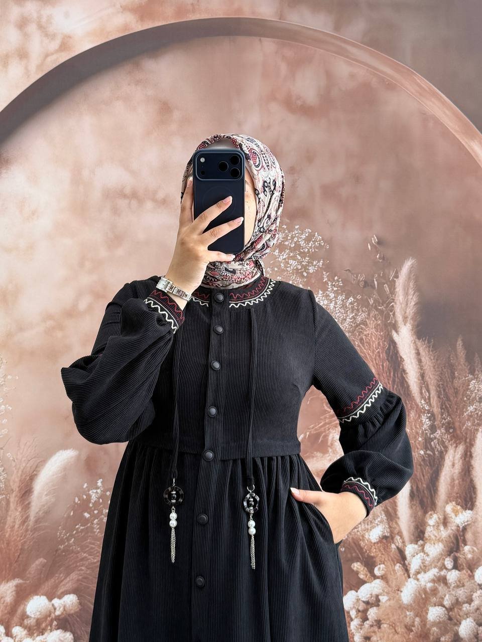 فستان حور | أسود - الصورة 2