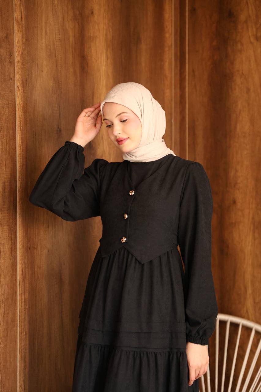 فستان ريم | أسود - الصورة 3